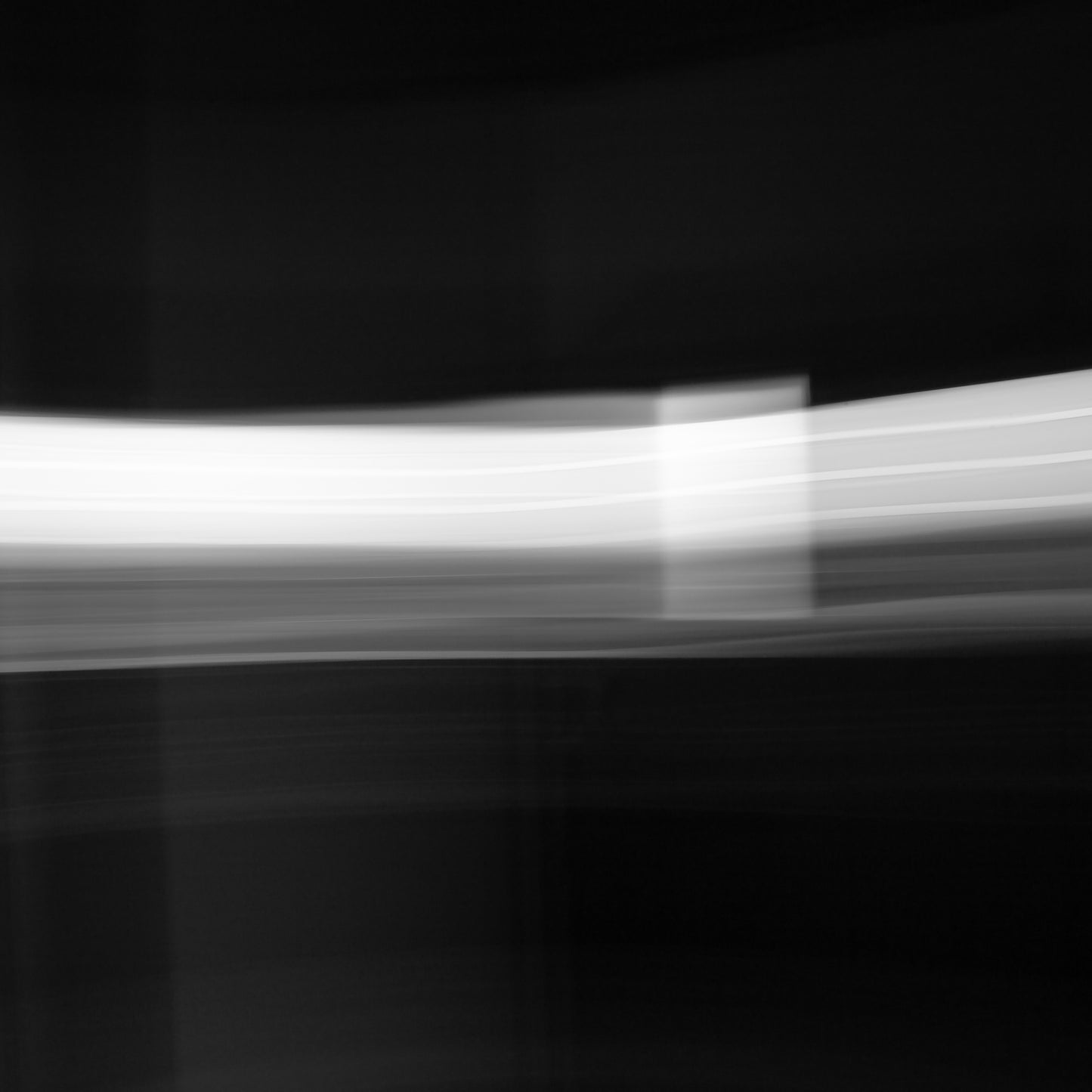 Dancing into the Light 7892 - Close Detail View, creative black and white light art exploring form and movement, fine art limited edition print by Raymond Mather, ART1.