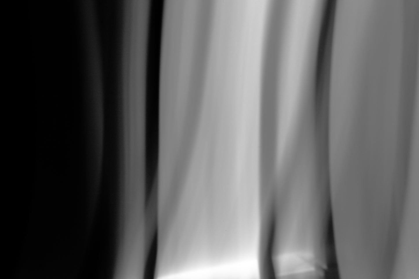 Dancing into the Light 7901v3 - 90x60cm, black and white artwork of light as a drawing tool, expressing movement, limited edition fine art print by Raymond Mather, ART1.
