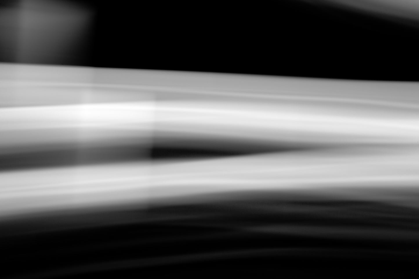 Dancing into the Light 7903v3 - 90x60cm, monochrome light-drawn composition illustrating fluid form, limited edition fine art print by Raymond Mather, ART1.