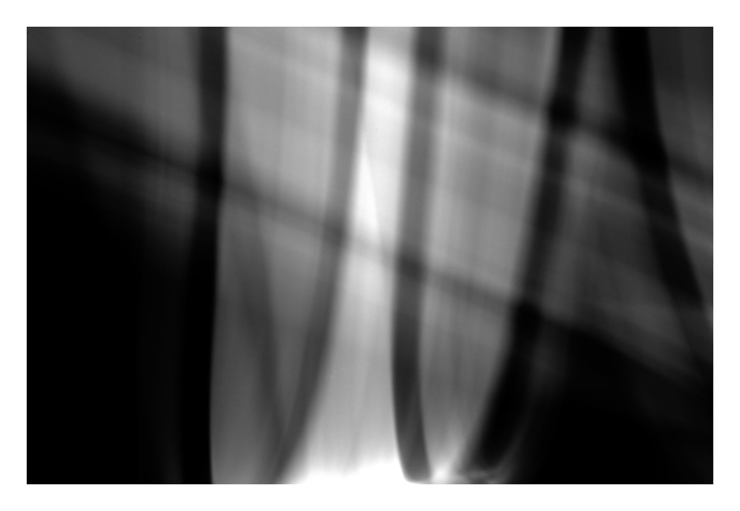 Dancing into the Light 7907v2 -104x74cm, expressive light-drawn artwork in black and white, capturing the poetry of movement, limited edition fine art by Raymond Mather, ART1.