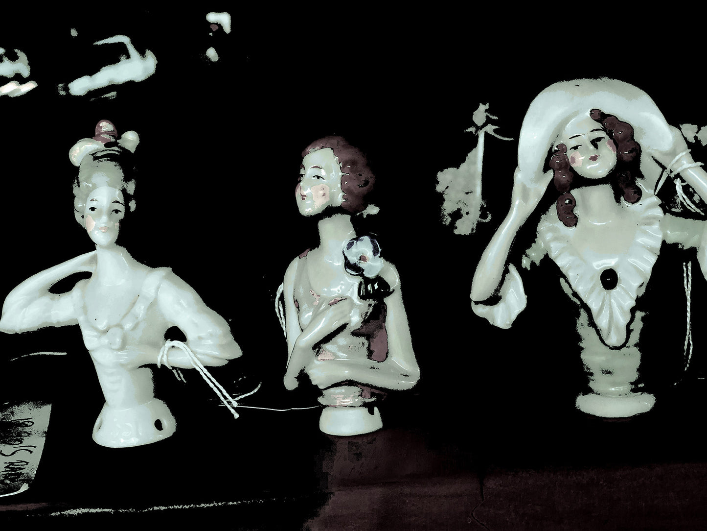Still Life - Porcelain Figures - 90x67.5cm Horizontal (#190059v7a)