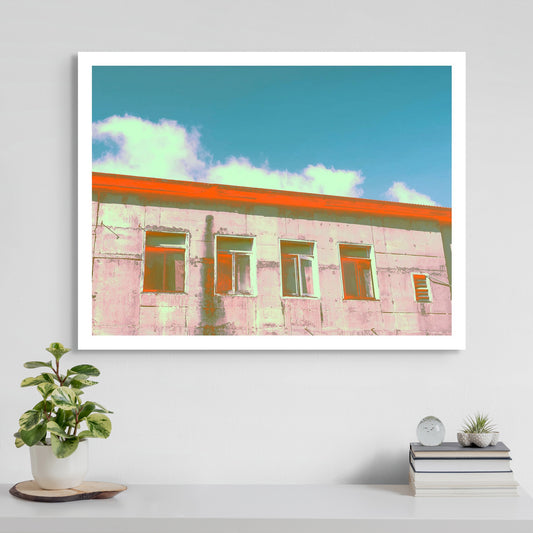 Vivid Country - Murwillumbah - The Daily Drive - Town - Building Windows Clouds - 90x67.5cm Horizontal (#197693v7)