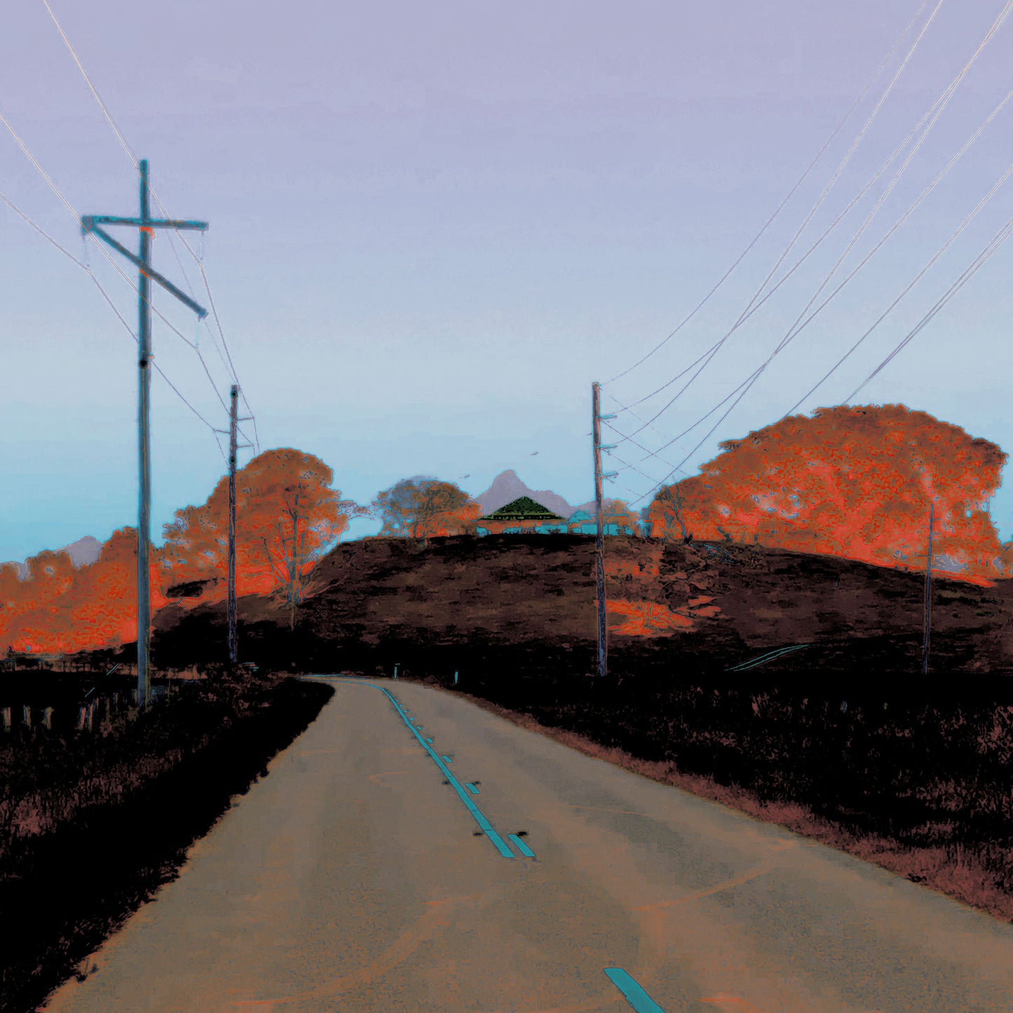 Vivid Country - Murwillumbah - The Daily Drive - Tumbulgum Rd - House Wollumbin - 60x60cm Square (#198248v78)