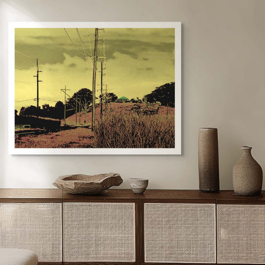 Vivid Country - Murwillumbah - The Daily Drive - Tumbulgum Rd - House on the Hill - 90x67.5cm Horizontal (#197850v32)