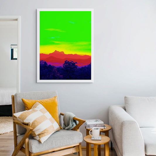 Vivid Country - Murwillumbah - The Daily Drive - Wollumbin View - 67.5x90cm Vertical (#198303v25)