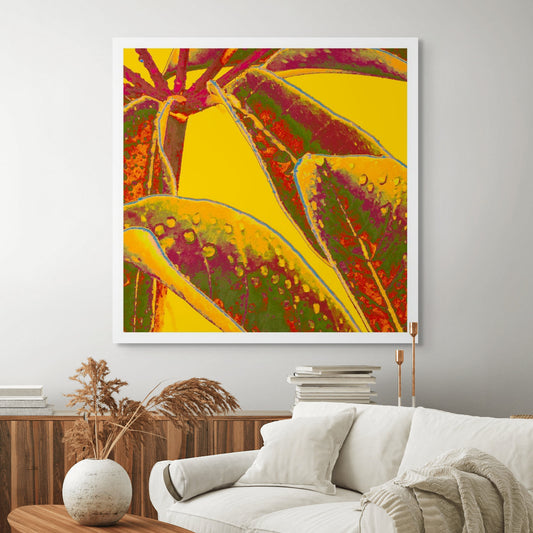 Xtra POP Set - Frangipani Leaves - 90x90cm Square (#184836v12a)