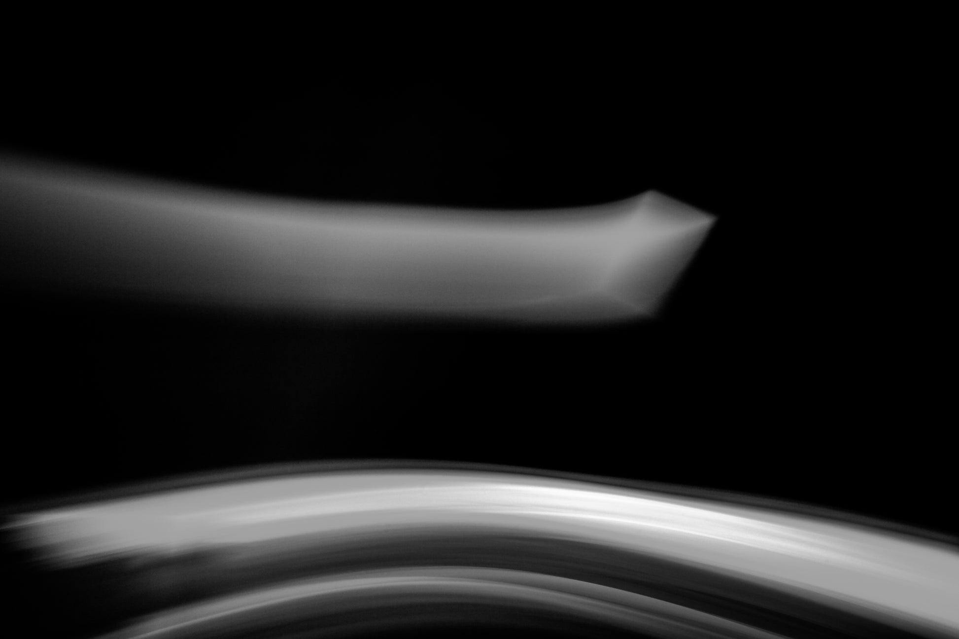 Dancing into the Light 7881v3 - 90x60cm, black and white creative light drawing exploring motion and space, limited edition fine art print by Raymond Mather, ART1.