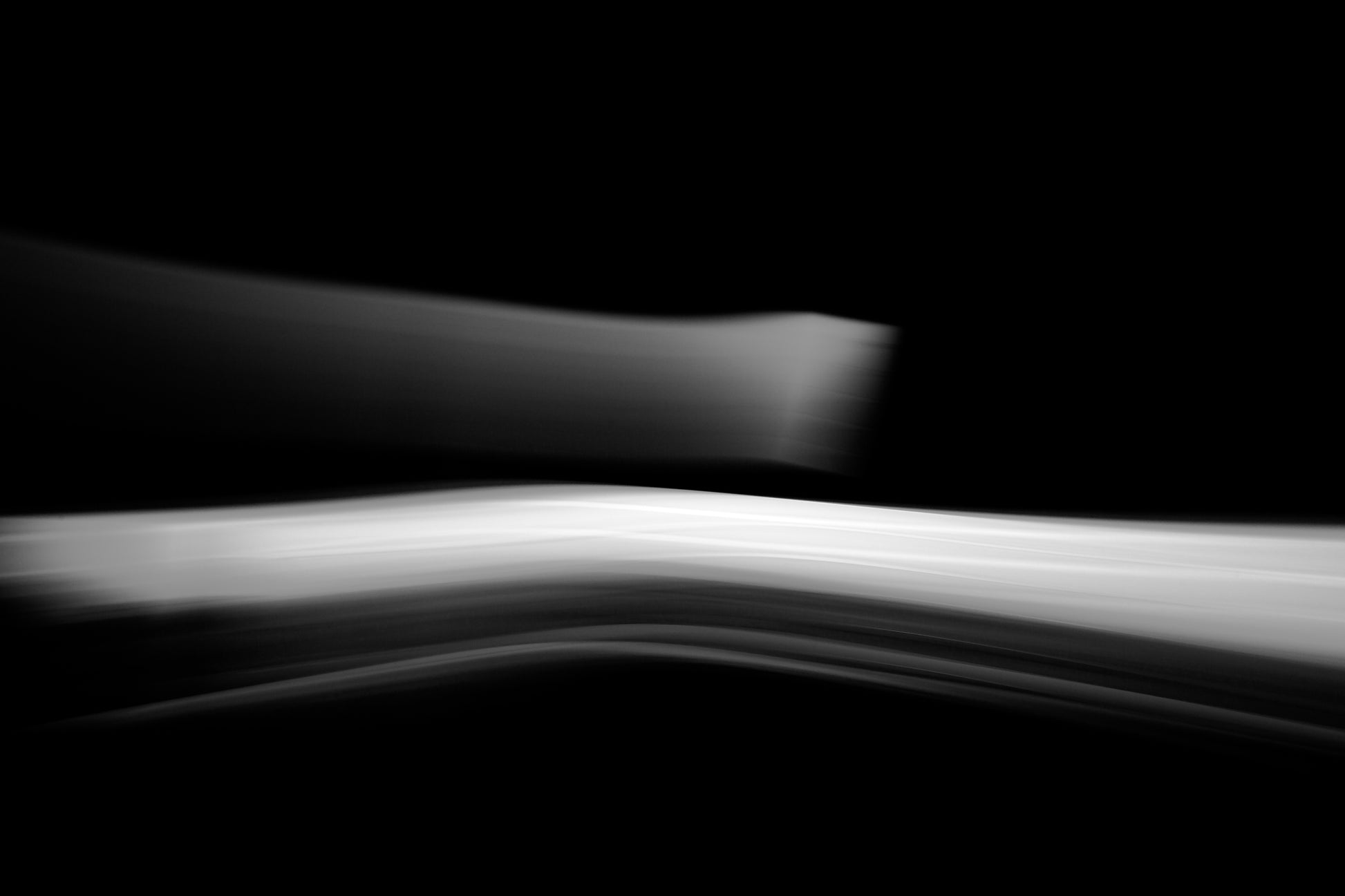Dancing into the Light 7882v3 - 90x60cm, monochrome light-drawn artwork capturing fluid movement, limited edition fine art by Raymond Mather, ART1.