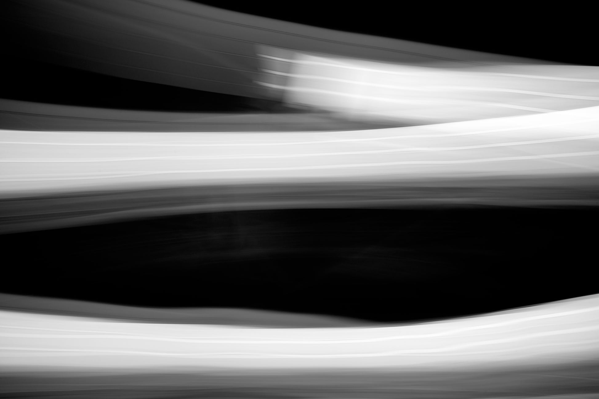 Dancing into the Light 7890v3 - 90x60cm, minimalist monochrome artwork of drawn light expressing movement, limited edition fine art by Raymond Mather, ART1.