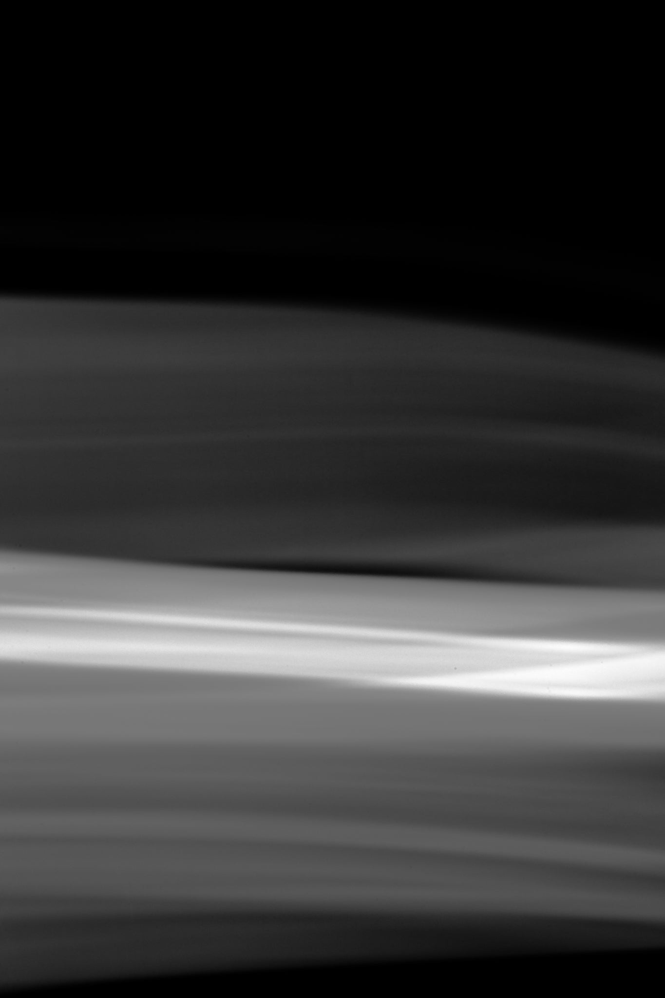 Dancing into the Light 7906v3 - 60x90cm, black and white minimalist light drawing showing motion and energy, fine art limited edition print by Raymond Mather, ART1.