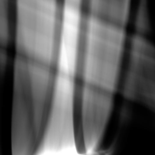 Dancing into the Light 7907v2 - Close Detail View, expressive light-drawn artwork in black and white, capturing the poetry of movement, limited edition fine art by Raymond Mather, ART1.