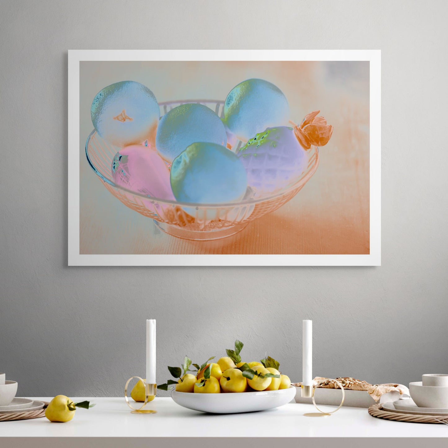 Still Life - Fruit Bowl - 90x60cm Horizontal (#191916v4a)