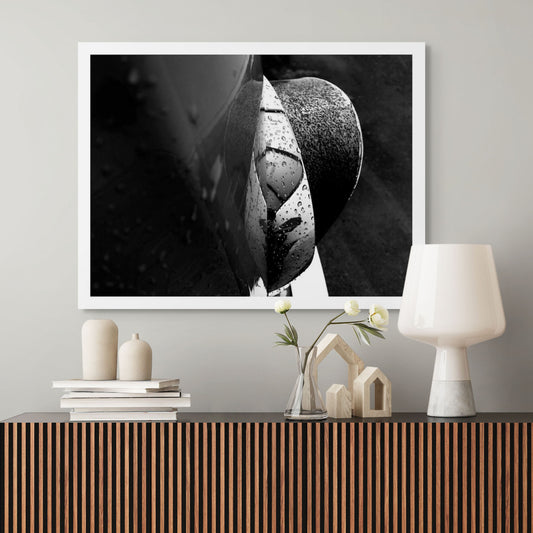 Still Life - Headlight VW Kombi - 90x67.5cm Horizontal (#178656bw)