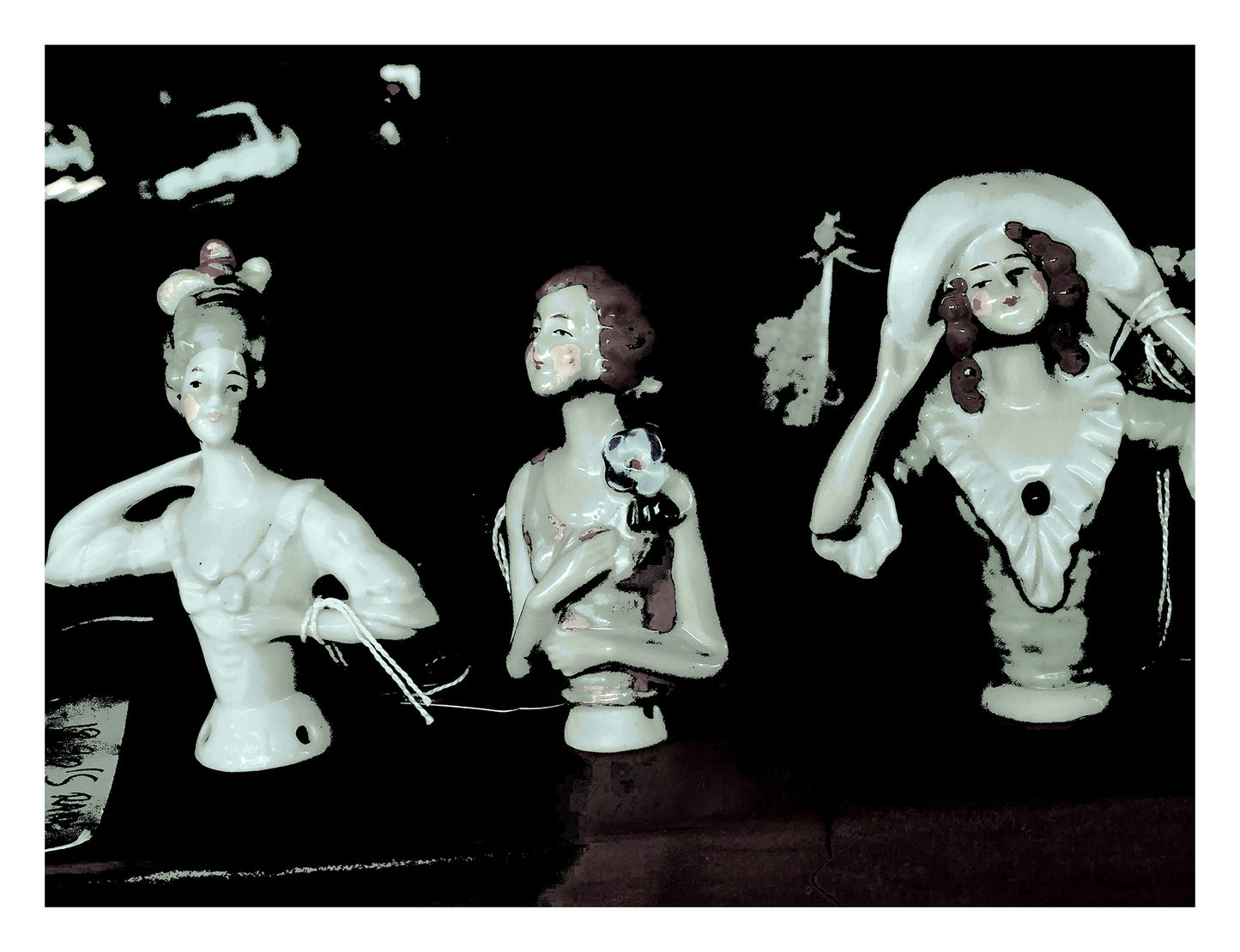 Still Life - Porcelain Figures - 90x67.5cm Horizontal (#190059v7a)