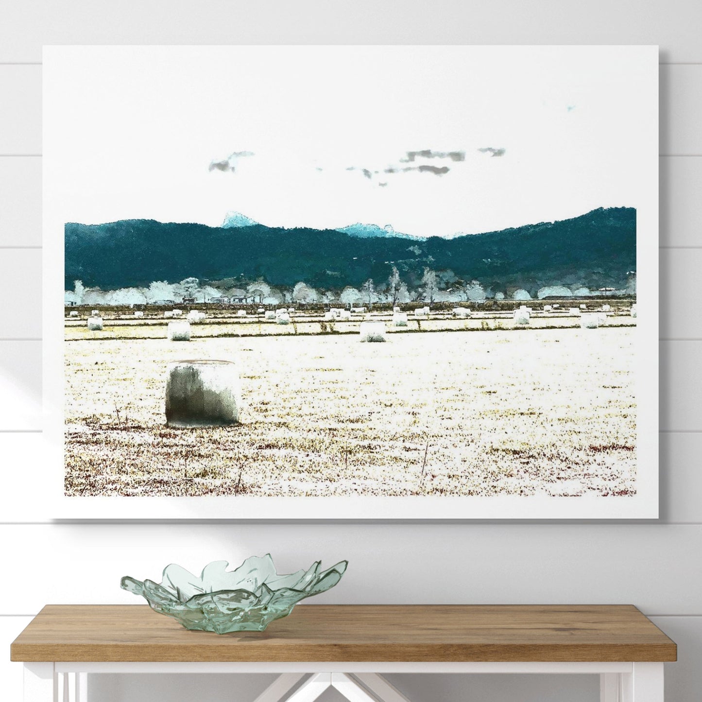 Vivid Country - Murwillumbah - The Daily Drive - Cane Rd - Hay Bales - 90x67.5cm  Horizontal (#197346v8)
