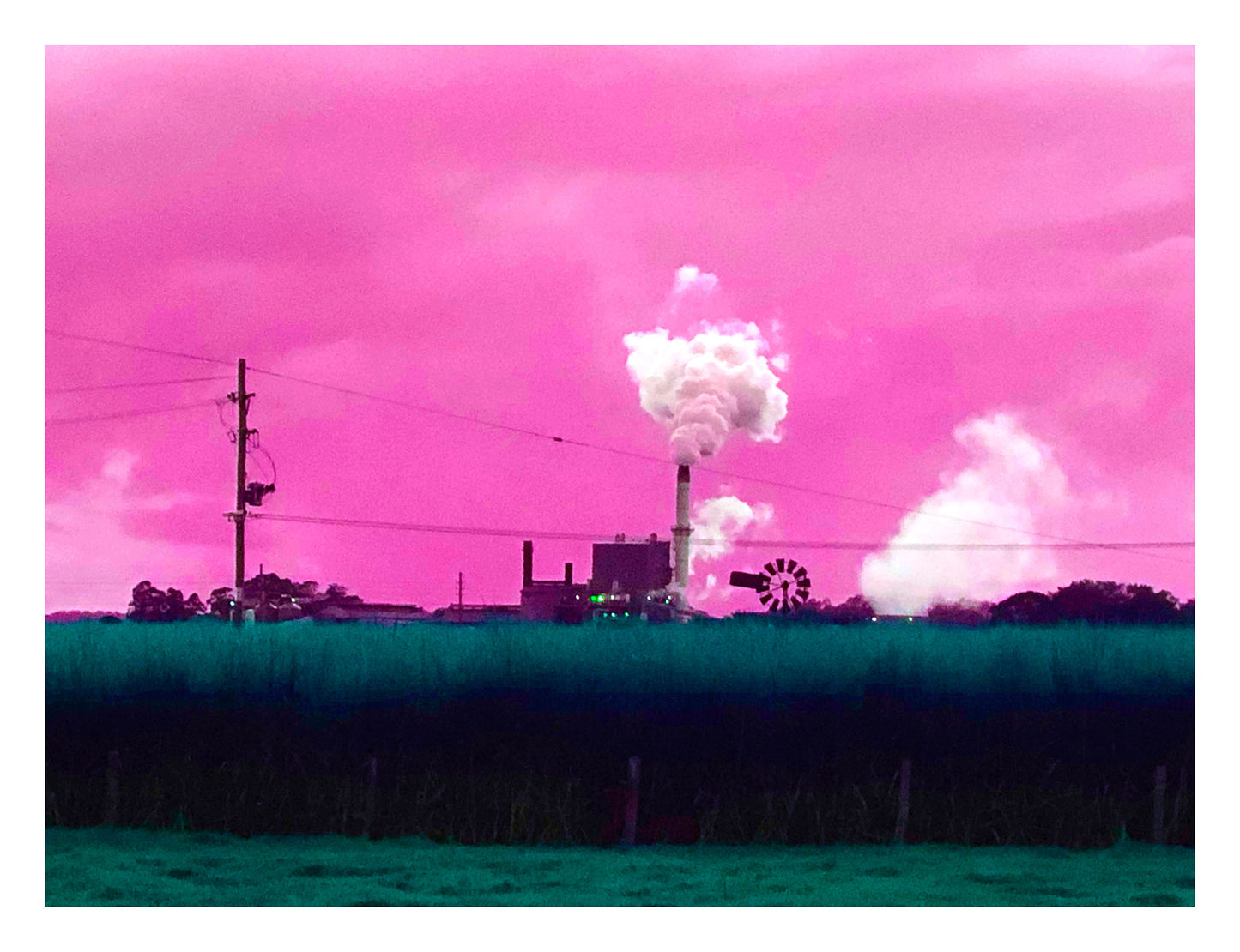 Vivid Country - Murwillumbah - The Daily Drive - Canefields Power Station - 90x67.5cm Horizontal (#199410v16)