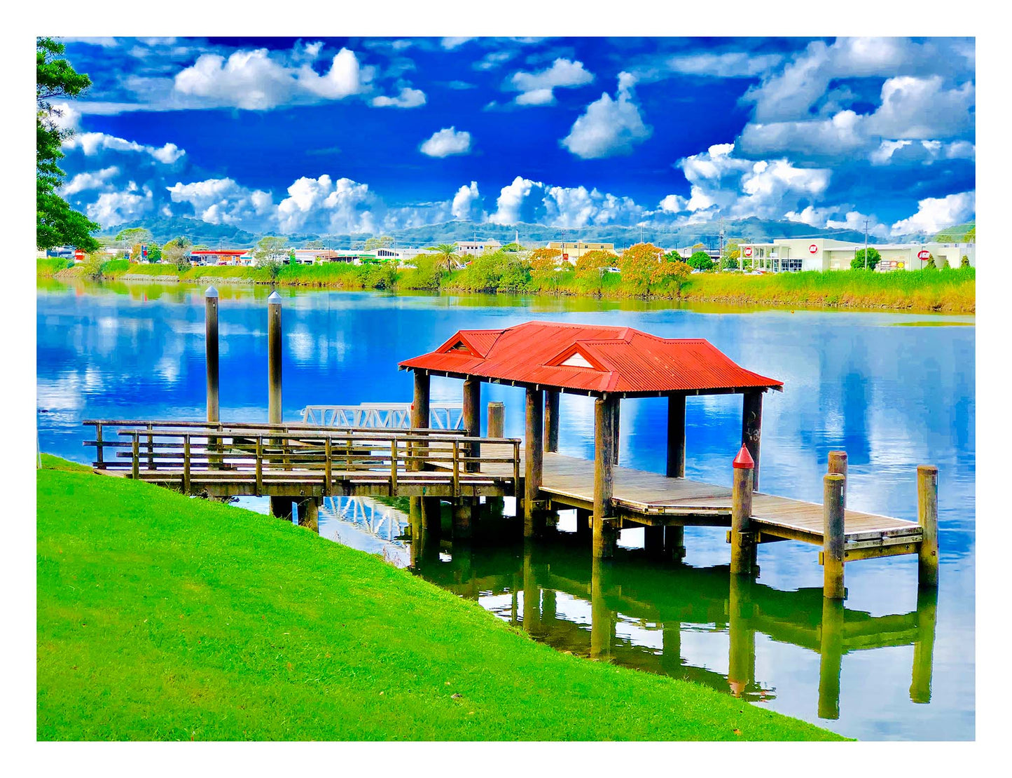 Vivid Country - Murwillumbah - The Daily Drive - Jetty - 90x67.5cm Horizontal (#19E0929v1)