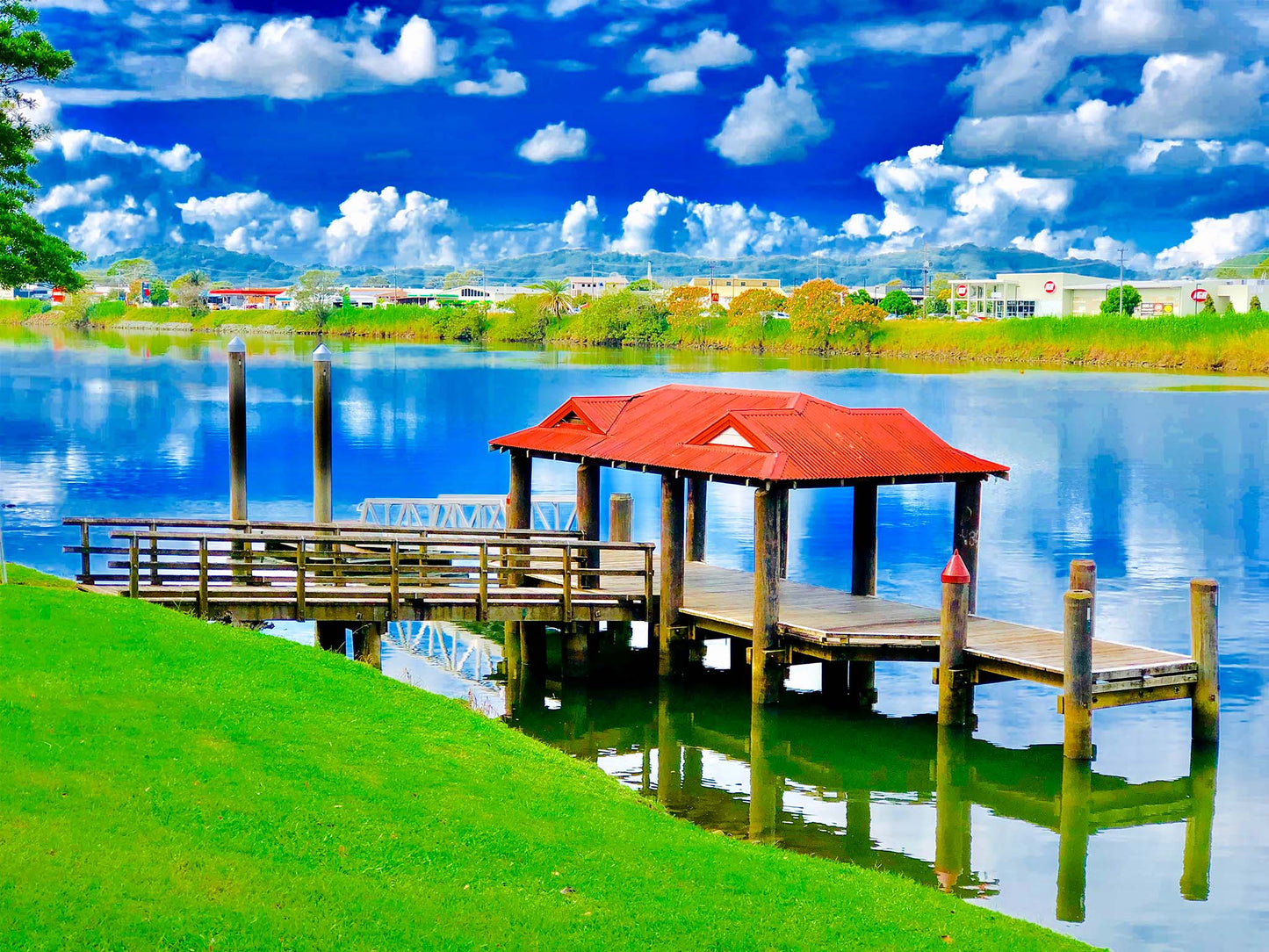 Vivid Country - Murwillumbah - The Daily Drive - Jetty - 90x67.5cm Horizontal (#19E0929v1)