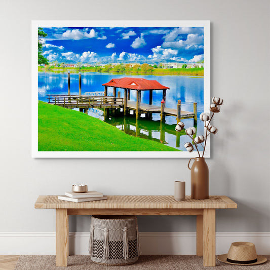 Vivid Country - Murwillumbah - The Daily Drive - Jetty - 90x67.5cm Horizontal (#19E0929v1)