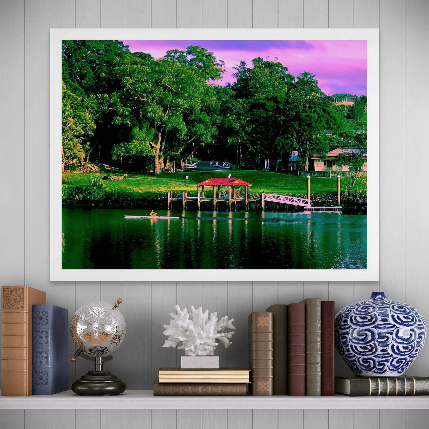 Vivid Country - Murwillumbah - The Daily Drive - River Jetty Rower - 90x67.5cm Horizontal (#197810v13)