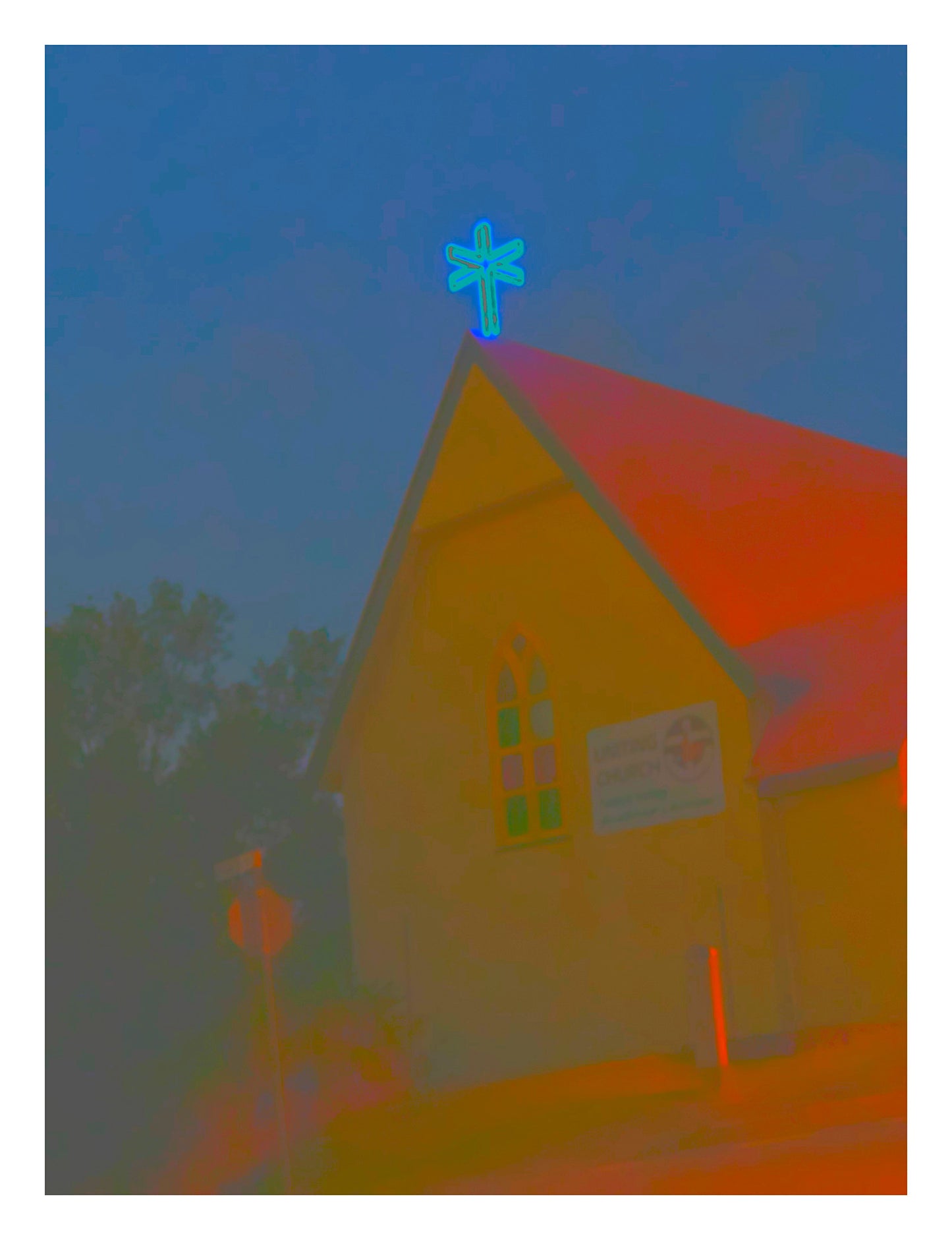 Vivid Country - Murwillumbah - The Daily Drive - Town Church - 67.5x90cm Vertical (#197233v3)