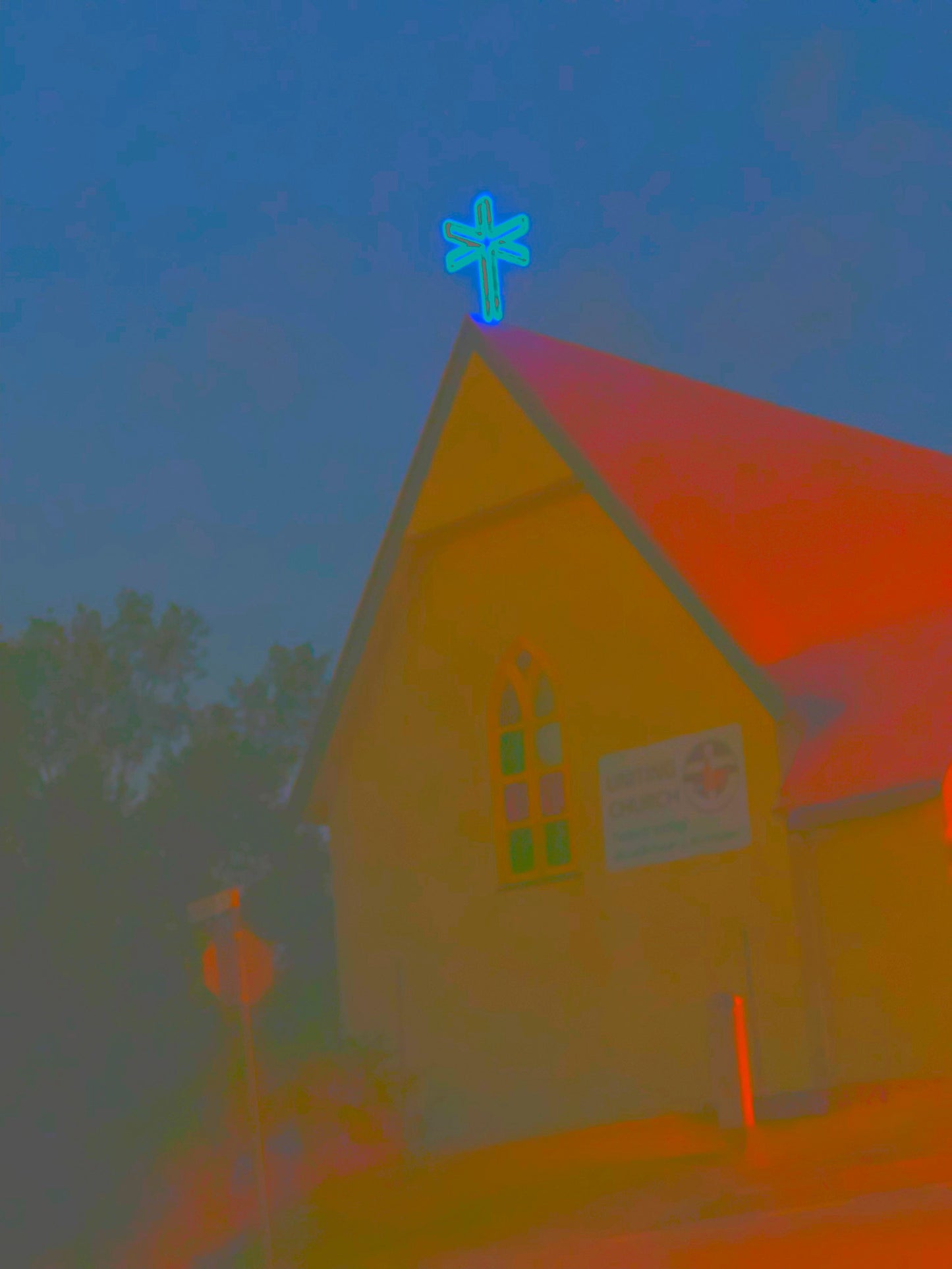 Vivid Country - Murwillumbah - The Daily Drive - Town Church - 67.5x90cm Vertical (#197233v3)