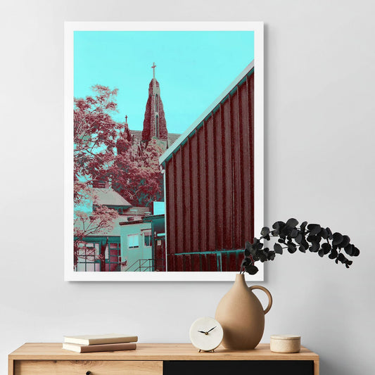 Vivid Country - Murwillumbah - The Daily Drive - Town Church - 67.5x90cm Vertical (#198682v21)