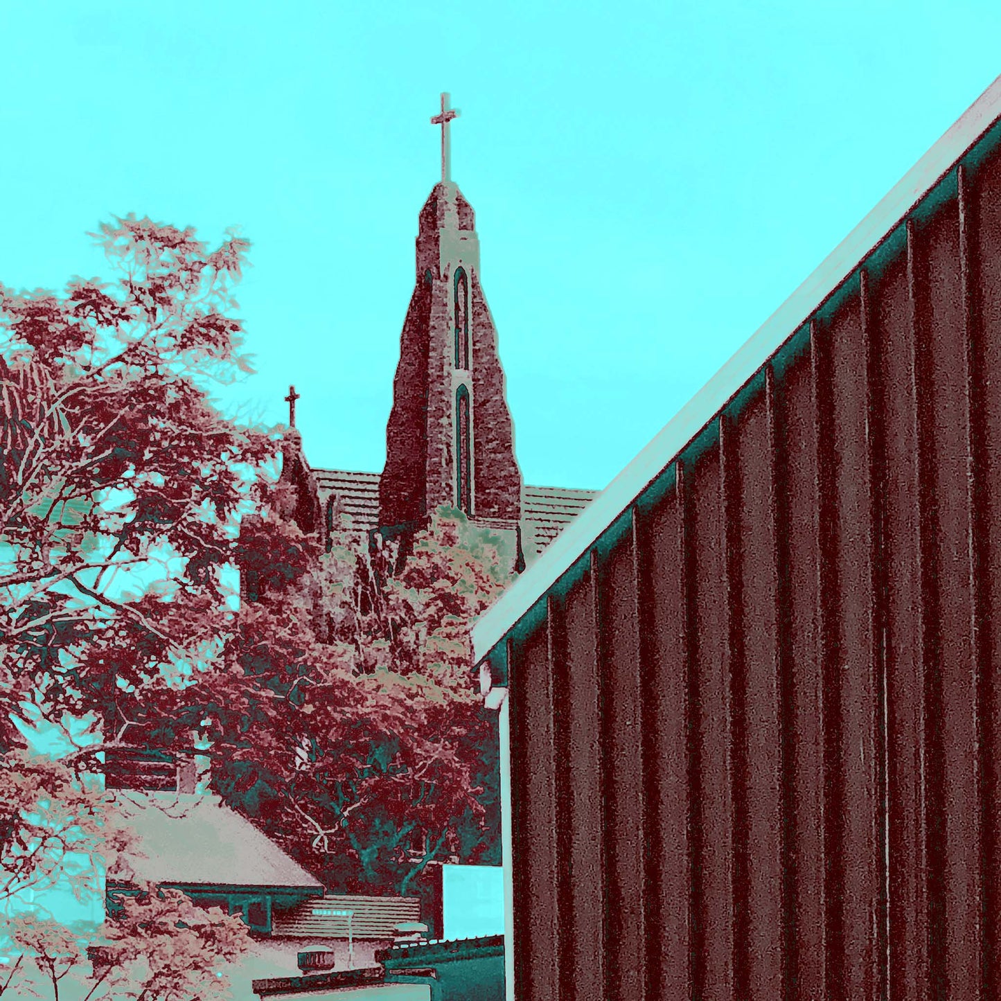 Vivid Country - Murwillumbah - The Daily Drive - Town Church - 67.5x90cm Vertical (#198682v21)