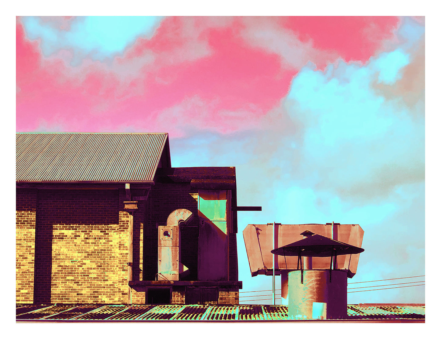 Vivid Country - Murwillumbah - The Daily Drive - Town - Rooftop - 90x67.5cm Horizontal (#197688v19)