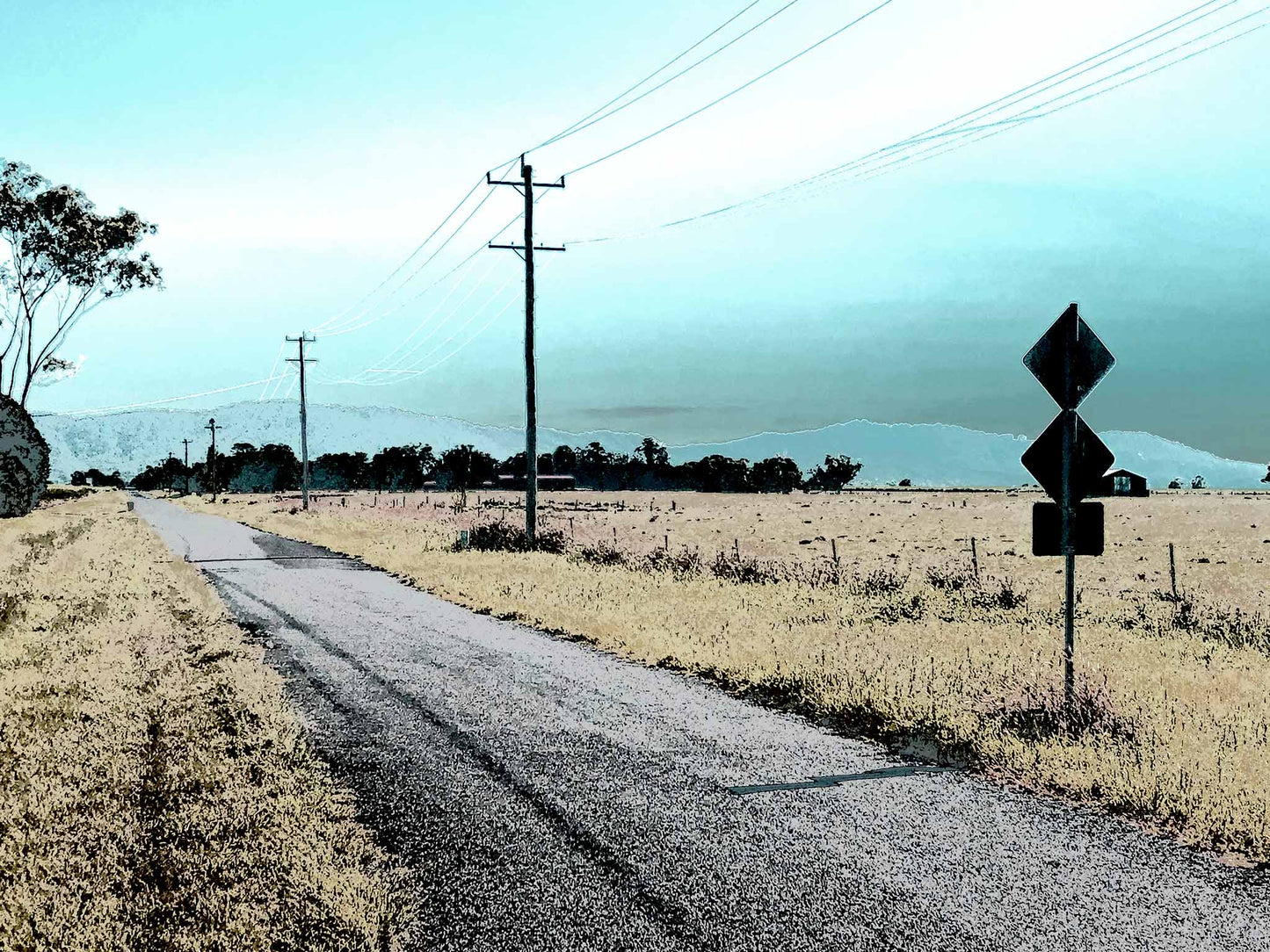 Vivid Country - Murwillumbah - The Daily Drive - Tumbulgum Rd - 90x67.5cm Horizontal (#198329v12)