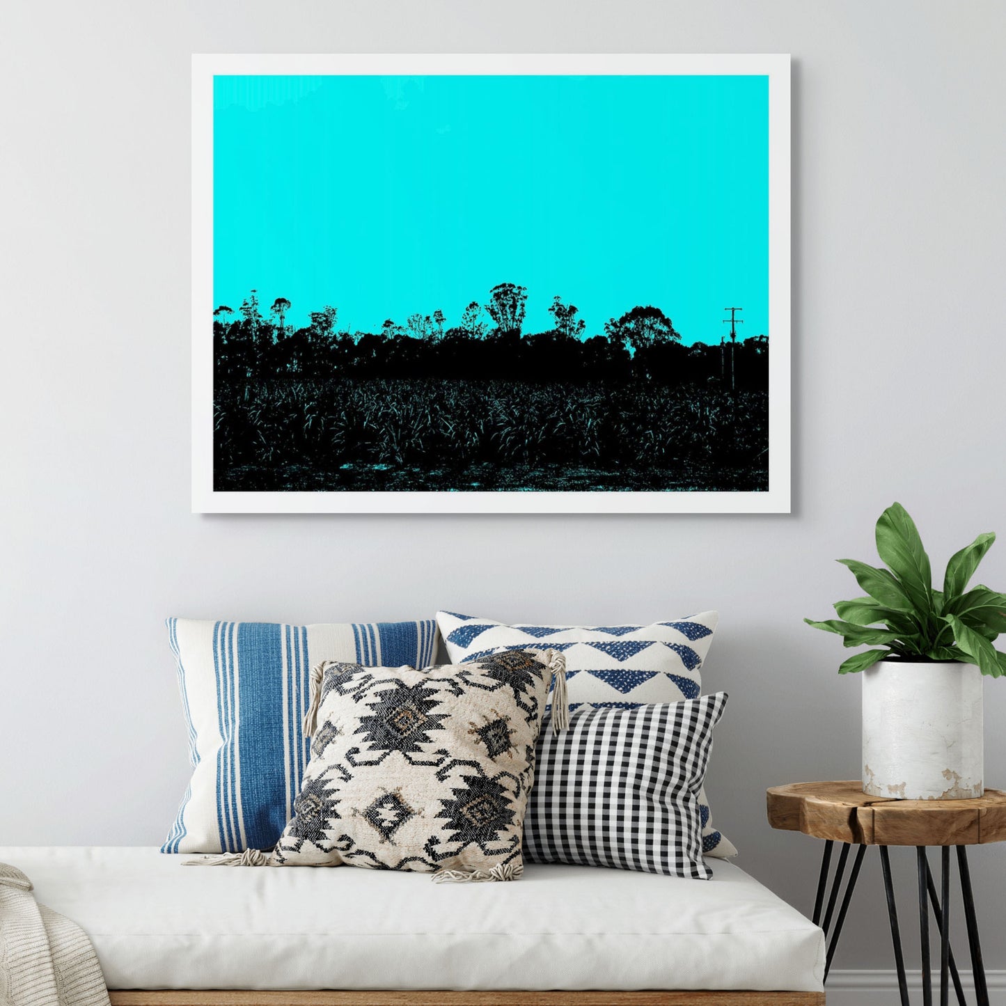 Vivid Country - Murwillumbah - The Daily Drive - Tumbulgum Rd - Field - 90x67.5cm Horizontal (#197328v8)
