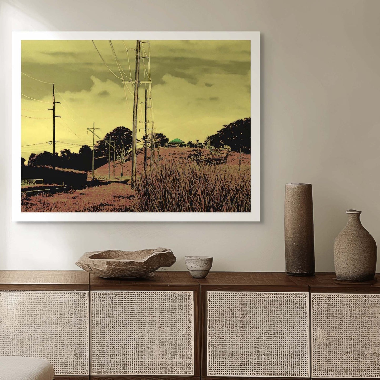 Vivid Country - Murwillumbah - The Daily Drive - Tumbulgum Rd - House on the Hill - 90x67.5cm Horizontal (#197850v32)