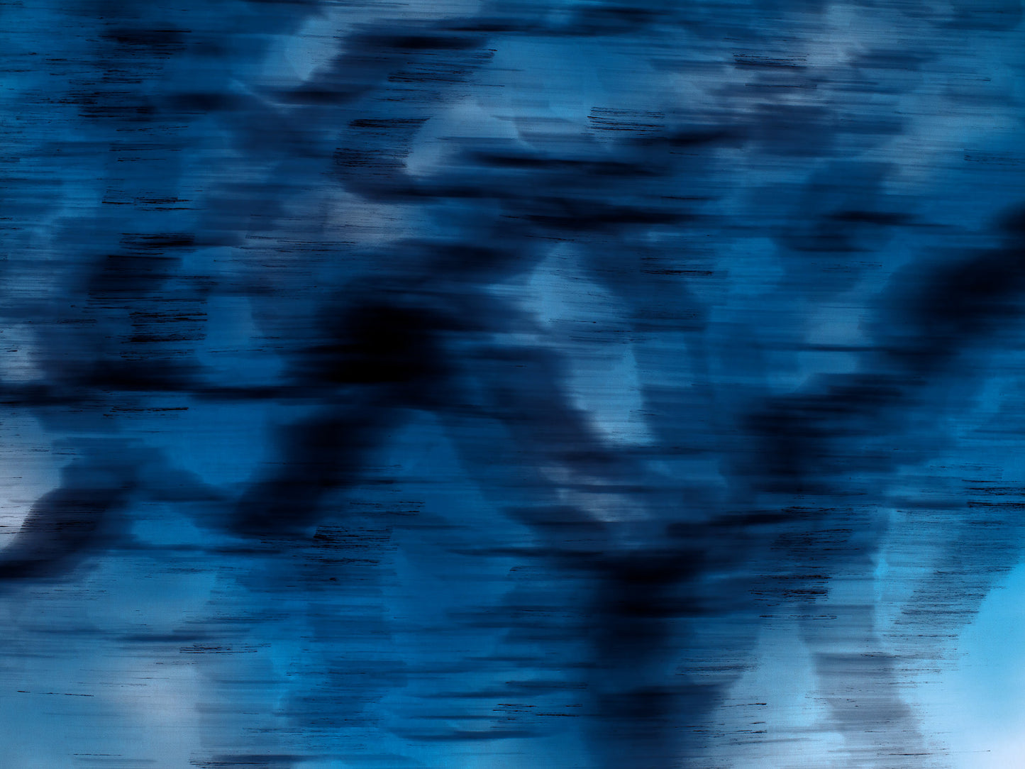 Xtra POP Set - Global Roaming - Oceanic Markings - Coral Sea - 140066v16 - 90x67.5cm, Abstract marine-inspired artwork with deep blue and black fluid textures. Limited edition fine art print.